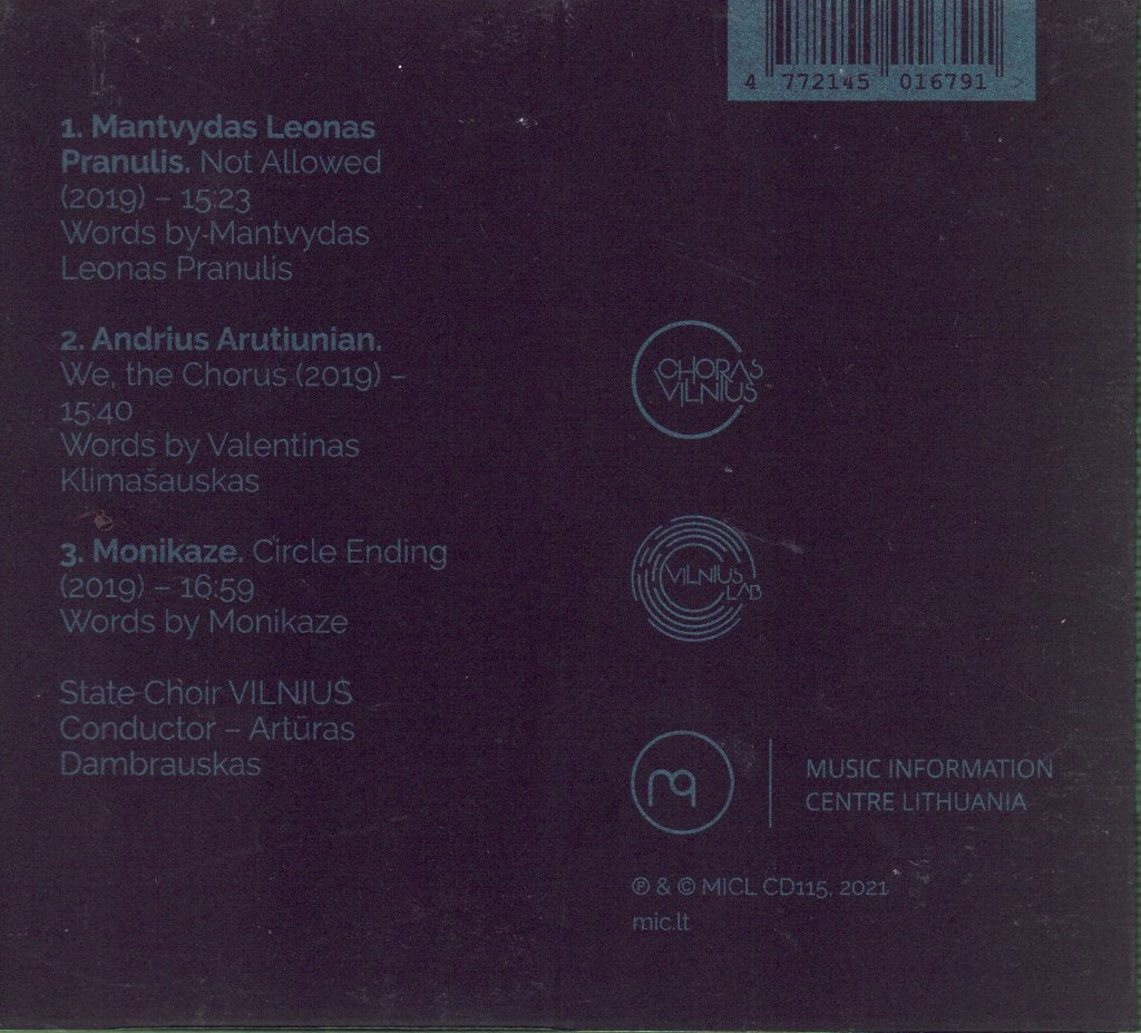 Choir Vilnius - Circle Ending - Cd