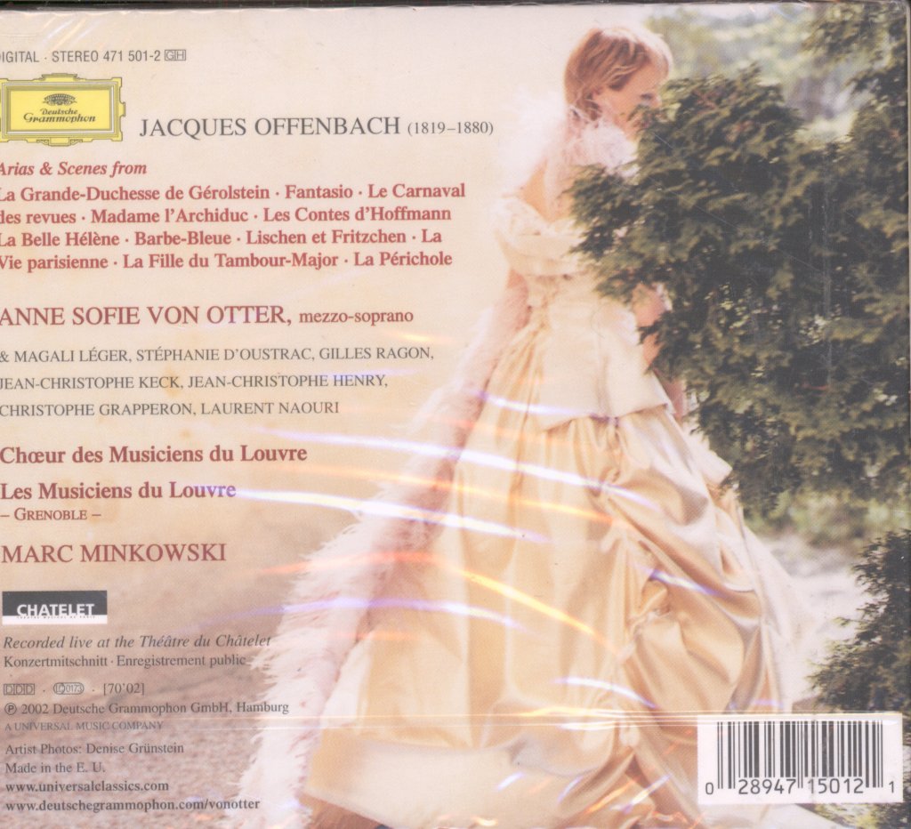 Anne Sofie Von Otter, Les Musiciens Du Louvre, Marc Minkowski - Offenbach - Anne Sofie Von Otter Sings Offenbach - Cd