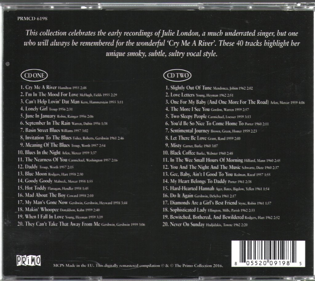 Julie London - Essential Recordings - Double Cd