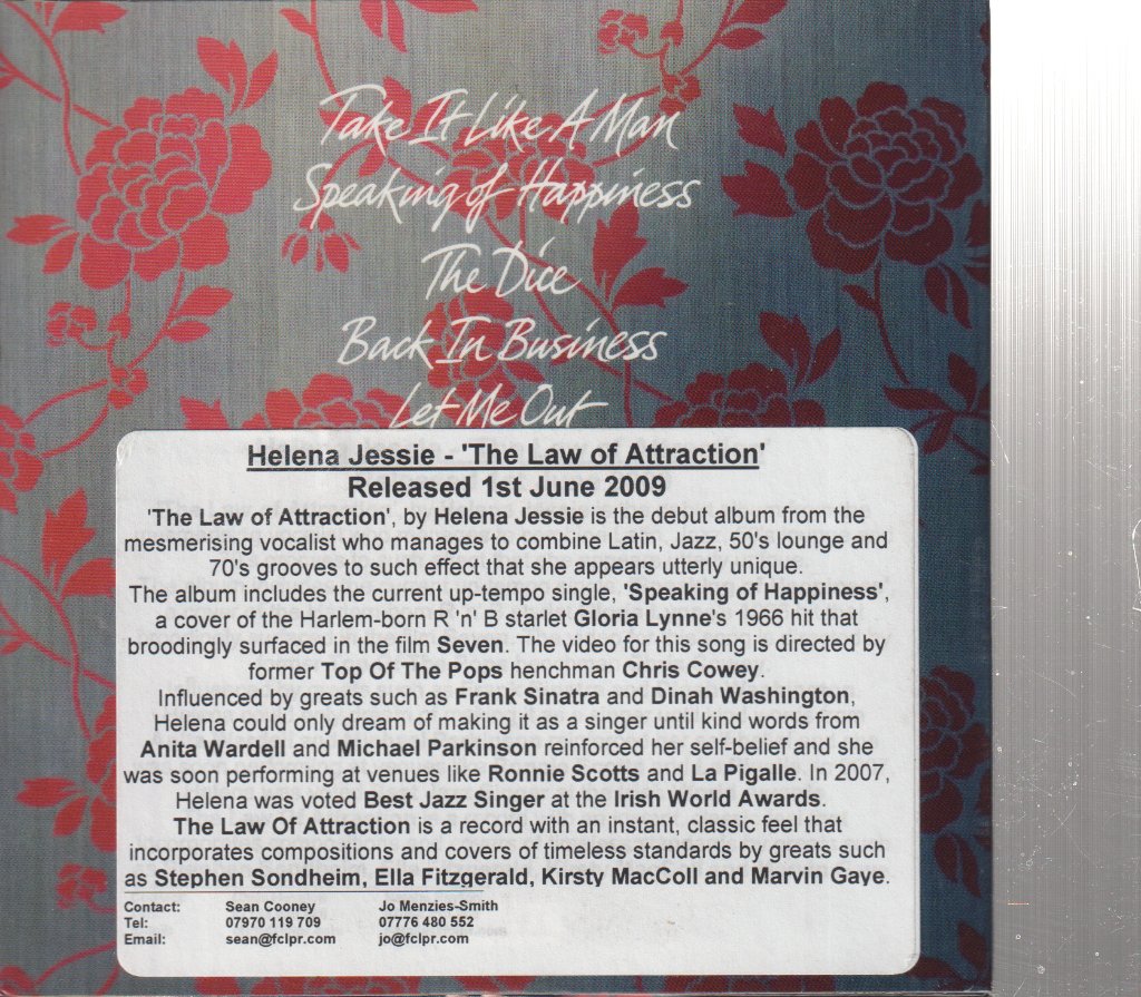 Helena Jessie - Law Of Attraction - Cd
