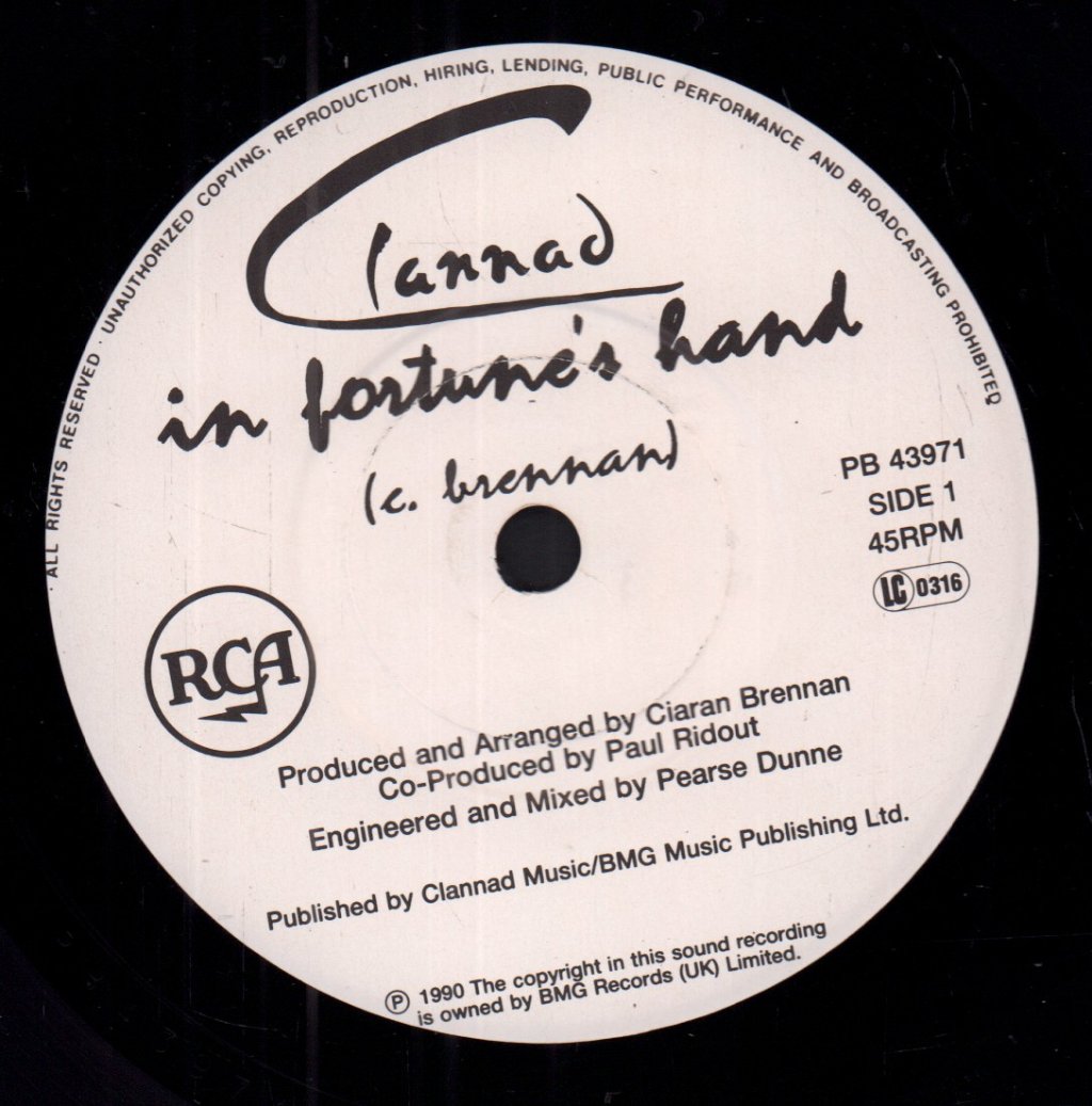 Clannad - In Fortunes Hand - 7 Inch