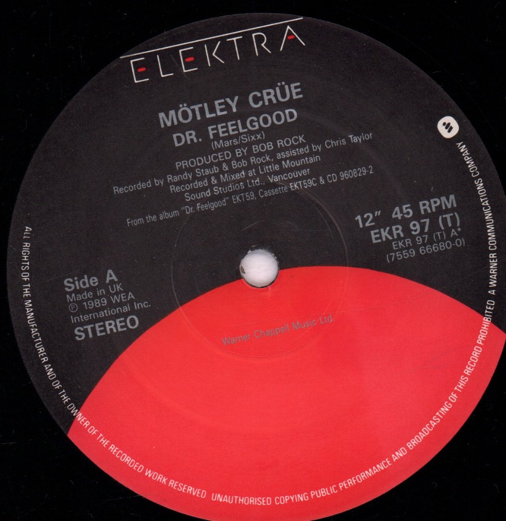 Motley Crue - Dr Feelgood - 12 Inch