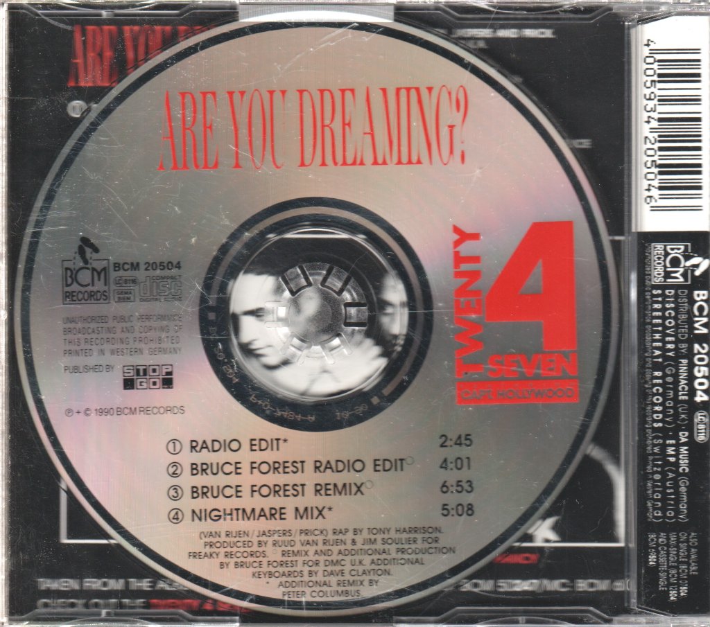 Twenty 4 Seven - Are You Dreaming - Cd