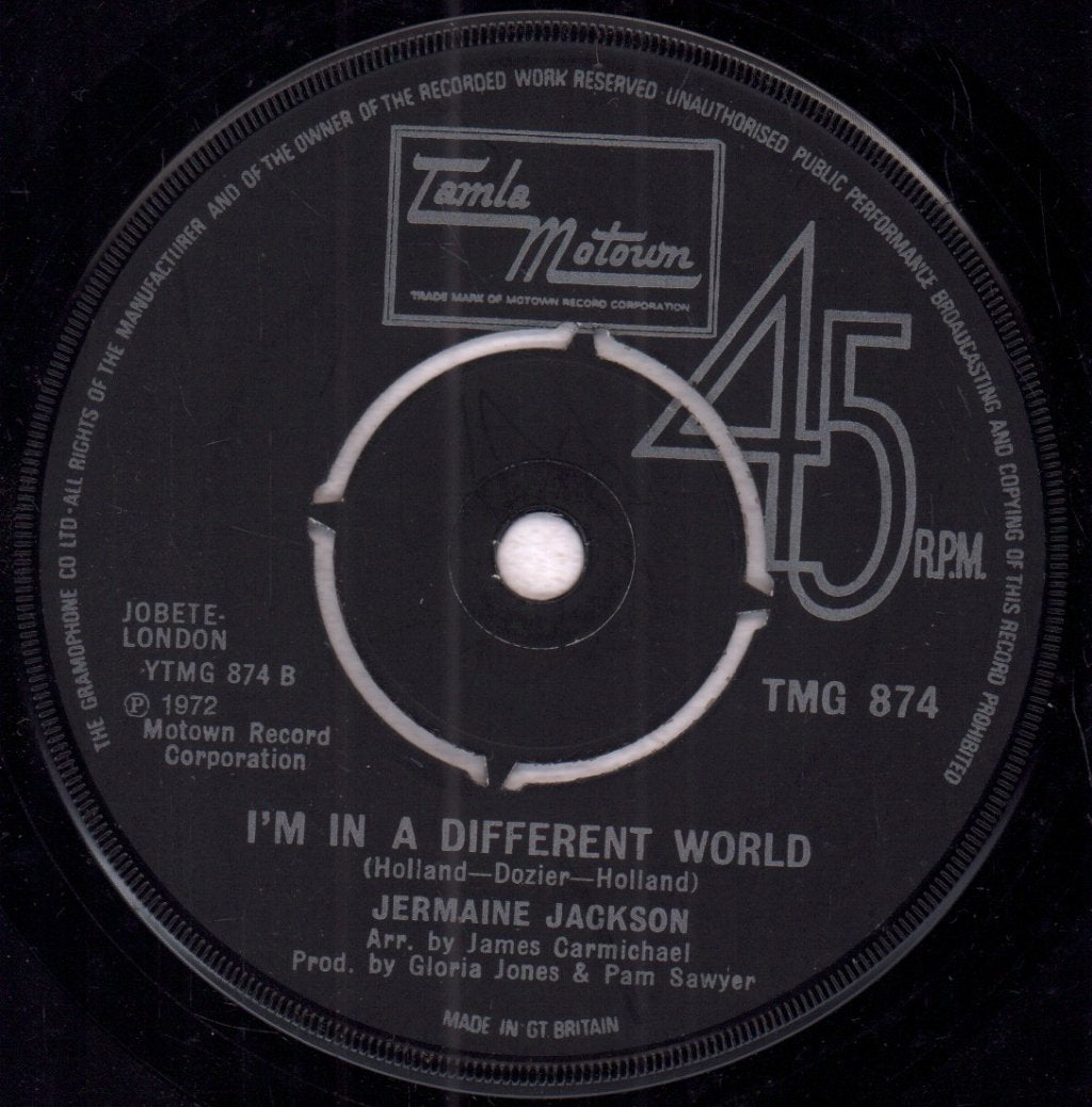 Jermaine Jackson - Bigger You Love The Harder You Fall - 7 Inch