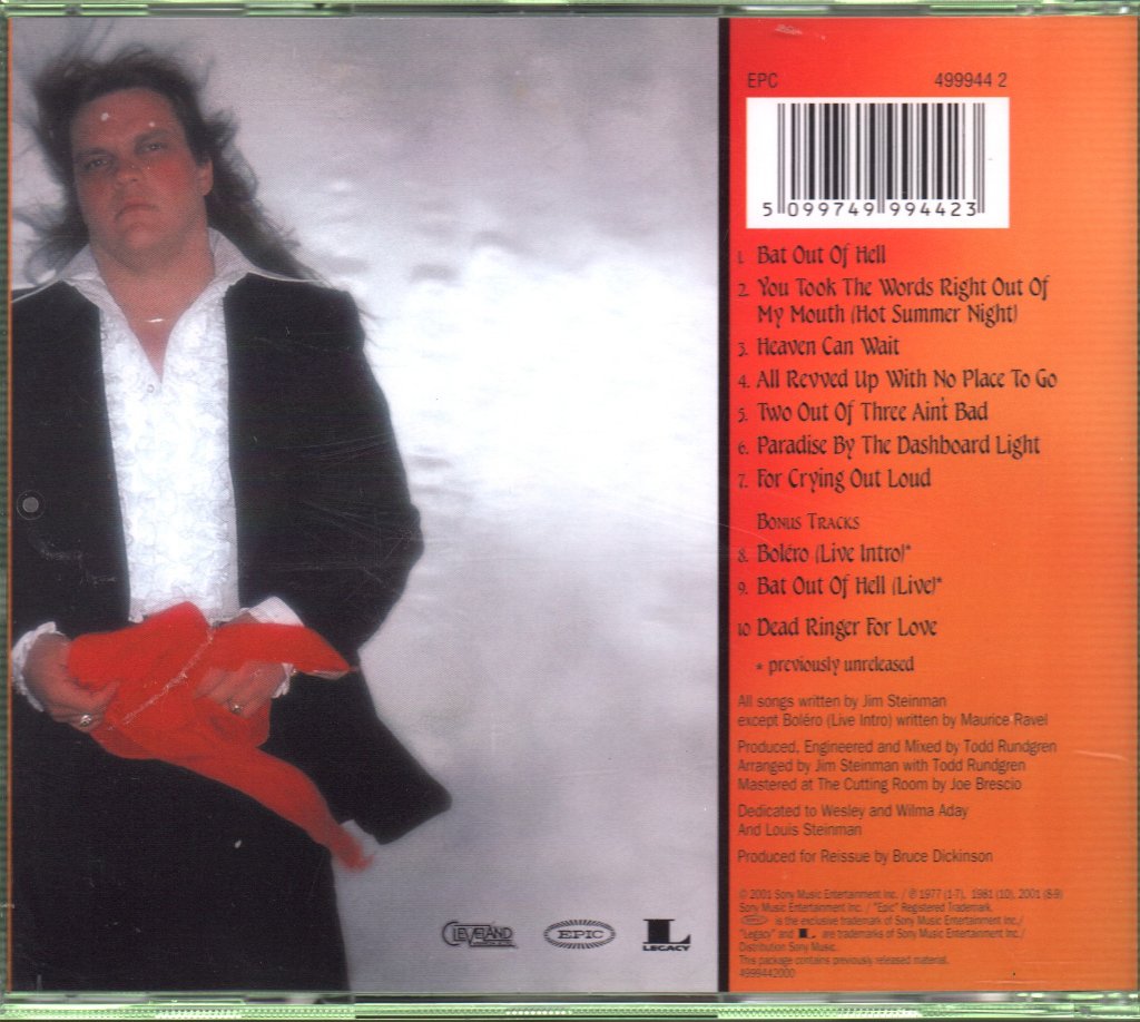 Meat Loaf - Bat Out Of Hell - Cd