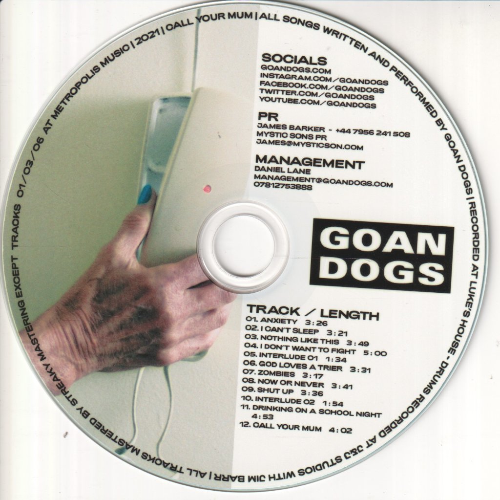 Goan Dogs - Call Your Mum - Cdr