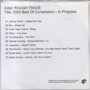 Various Artists - Rough Trade 2002 Best Of Compilation In Progress - Cdr