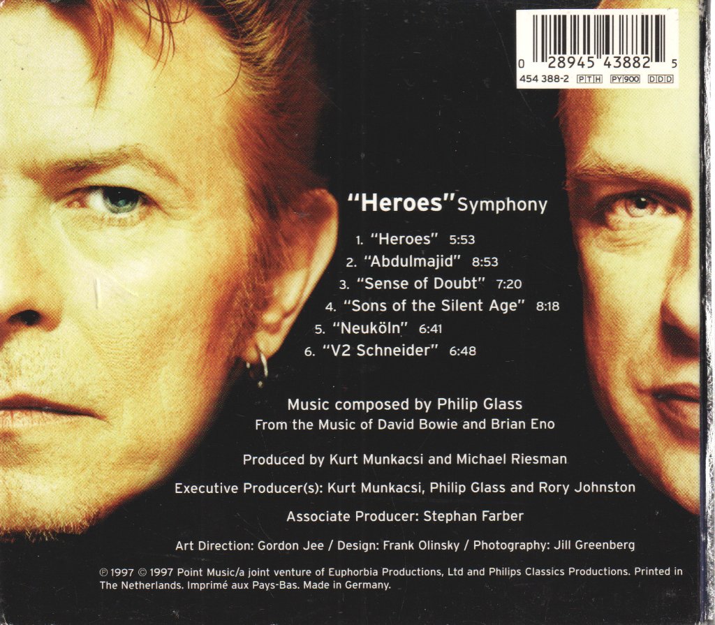 Philip Glass - "Heroes" Symphony - Cd