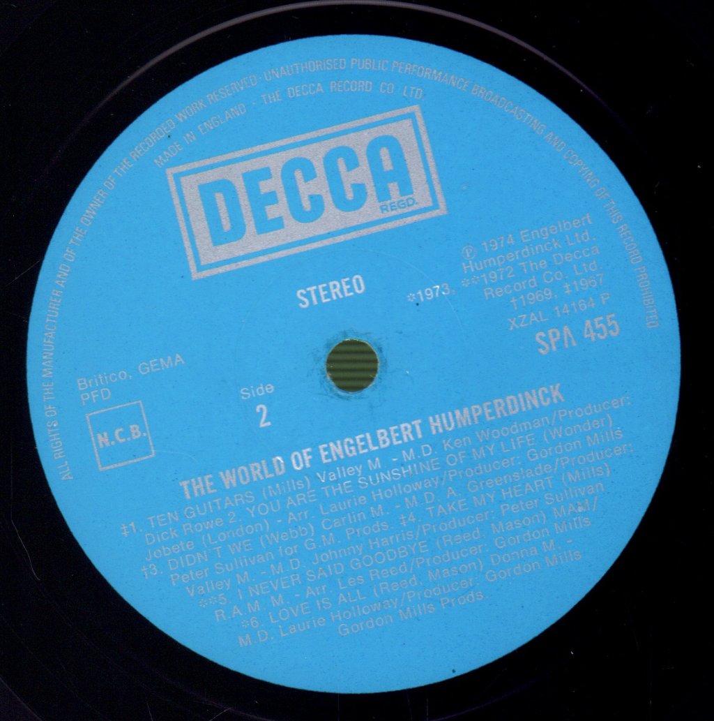 Engelbert Humperdinck - World Of - Lp