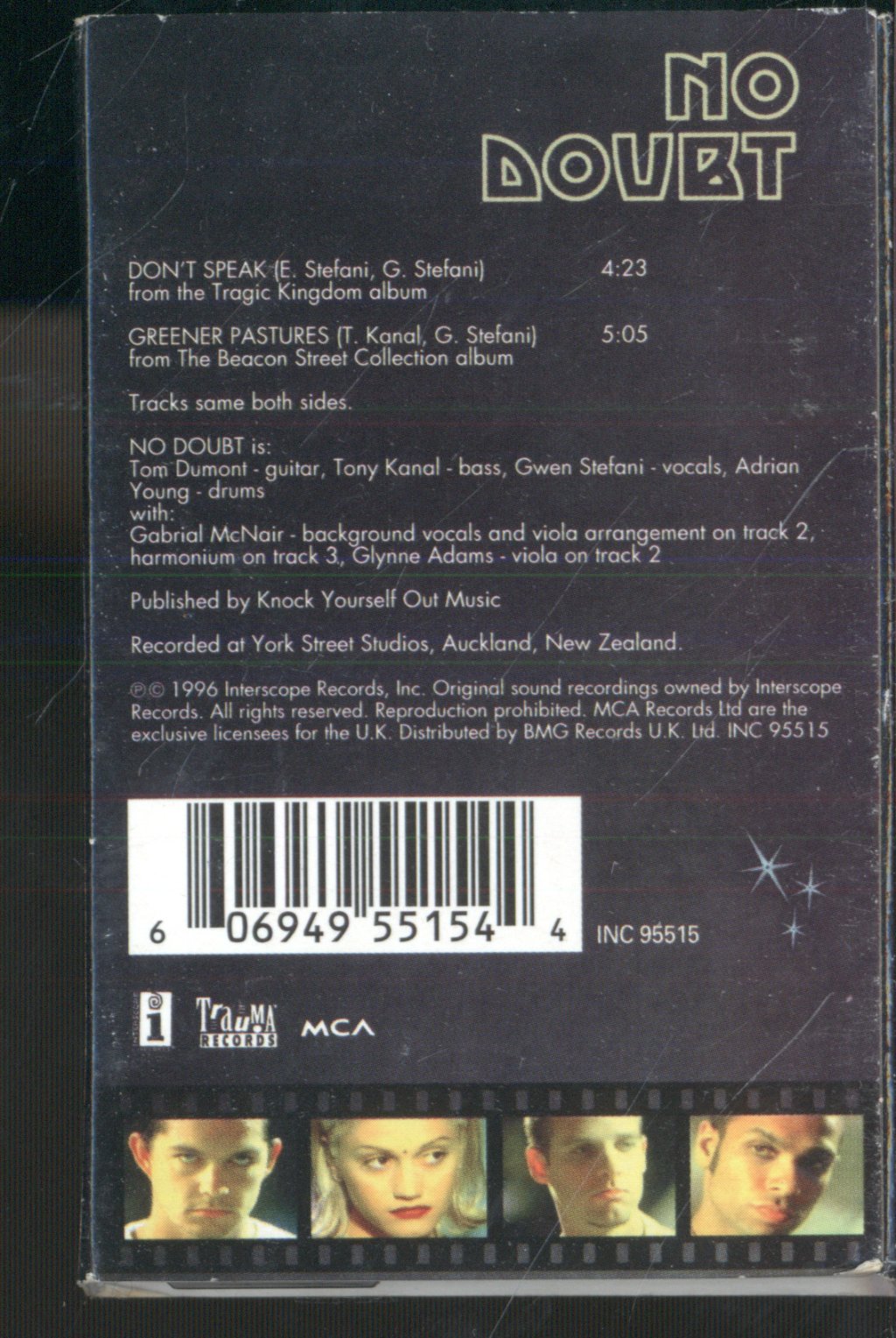 No Doubt - Don't Speak - Cassette