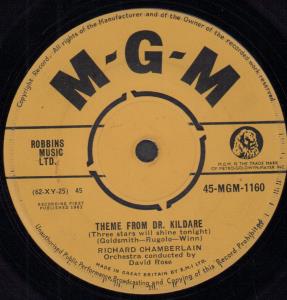 Richard Chamberlain - Theme From Dr Kildare - 7 Inch