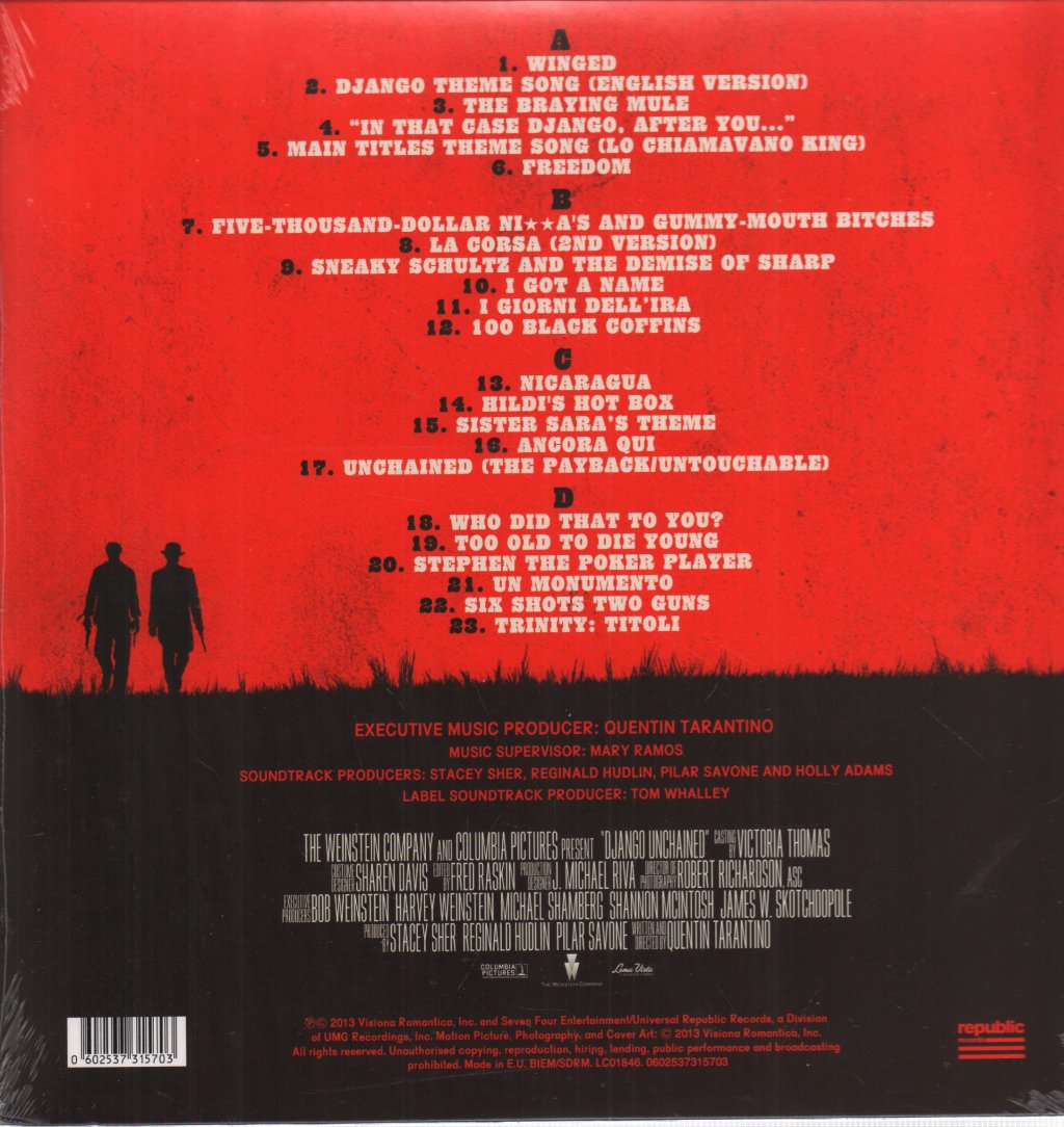 Django Unchained - Original Motion Picture Soundtrack - Double Lp