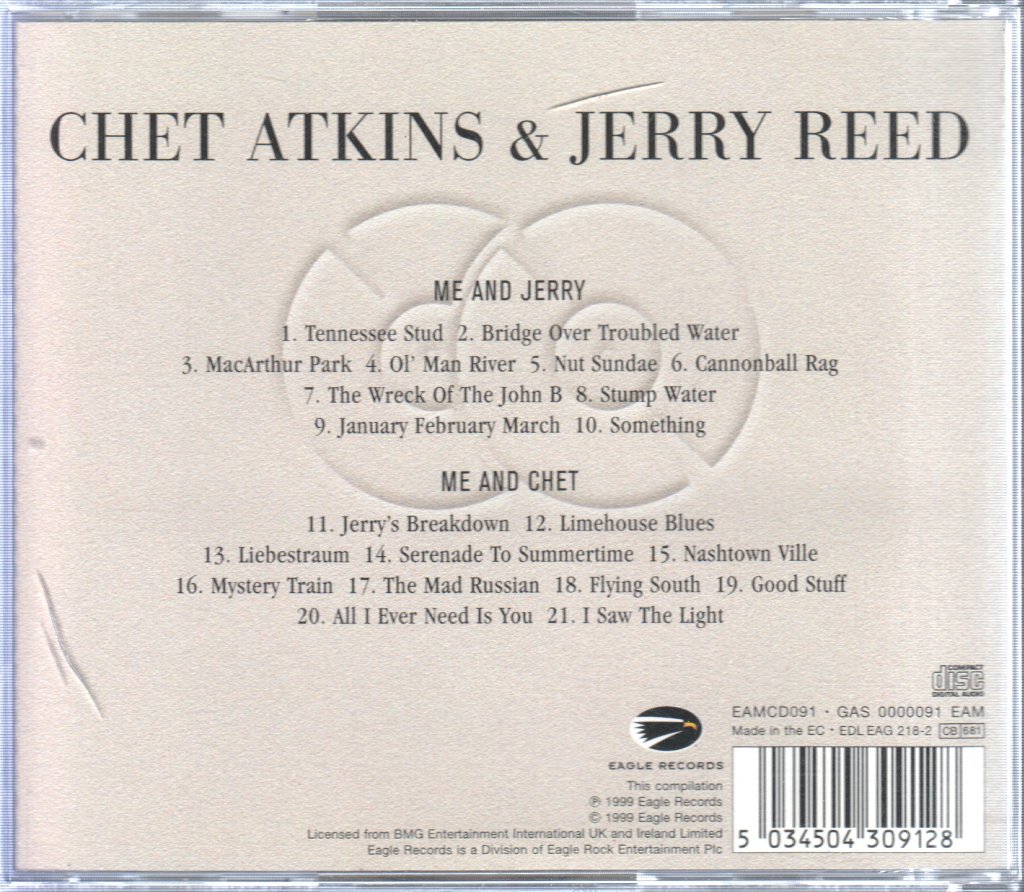 Chet Atkins & Jerry Reed - Me And Jerry • Me And Chet - Cd