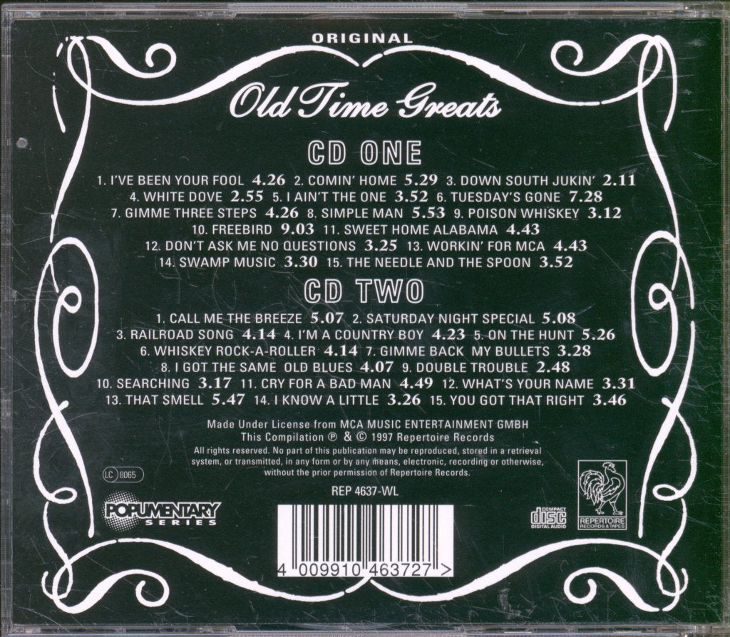 Lynyrd Skynyrd - Old Time Greats - Double Cd