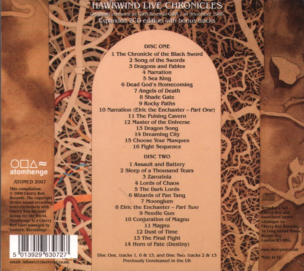 Hawkwind - Live Chronicles - Double Cd