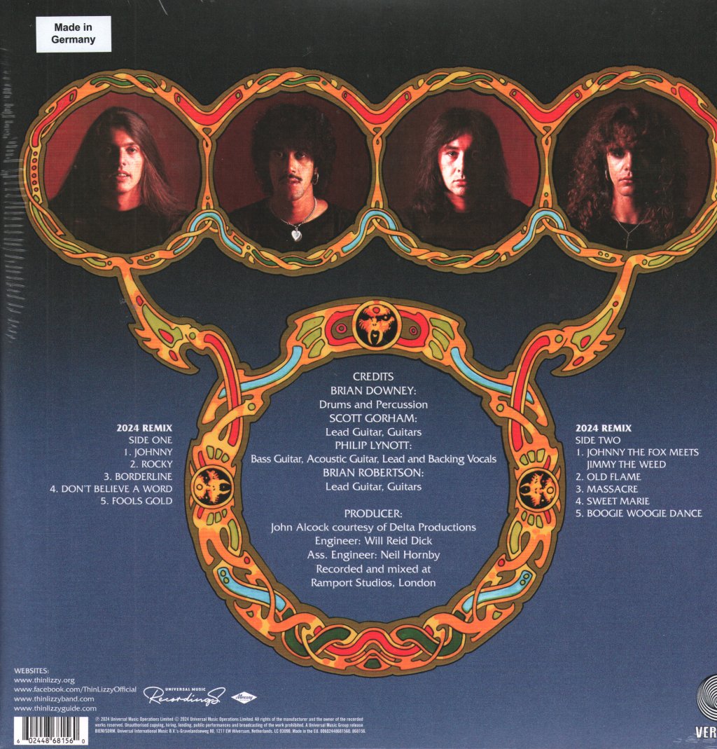 Thin Lizzy - Johnny The Fox (2024 Remix) - Lp