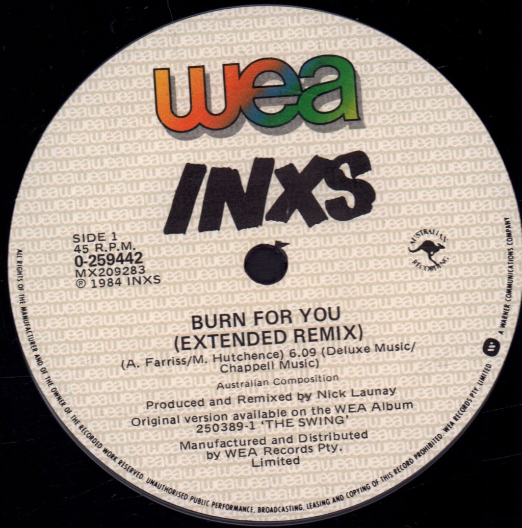 INXS - Burn For You - 12 Inch