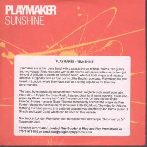 Playmaker - Sunshine - Cd