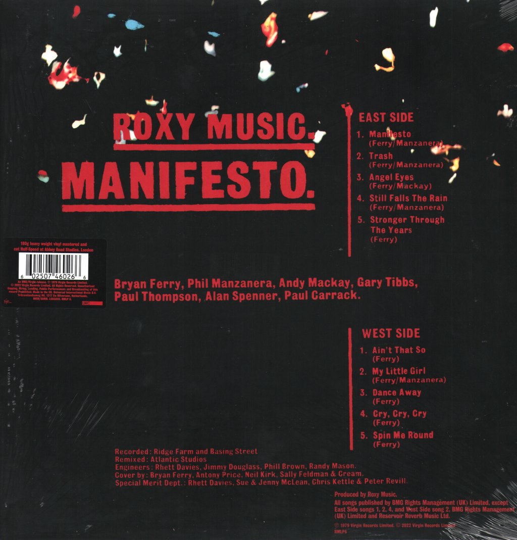 Roxy Music - Manifesto - Lp