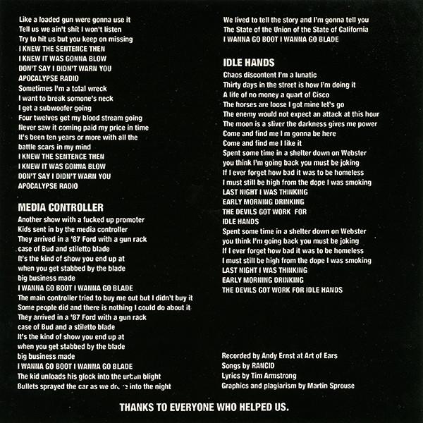 Rancid - Rancid - 7 Inch