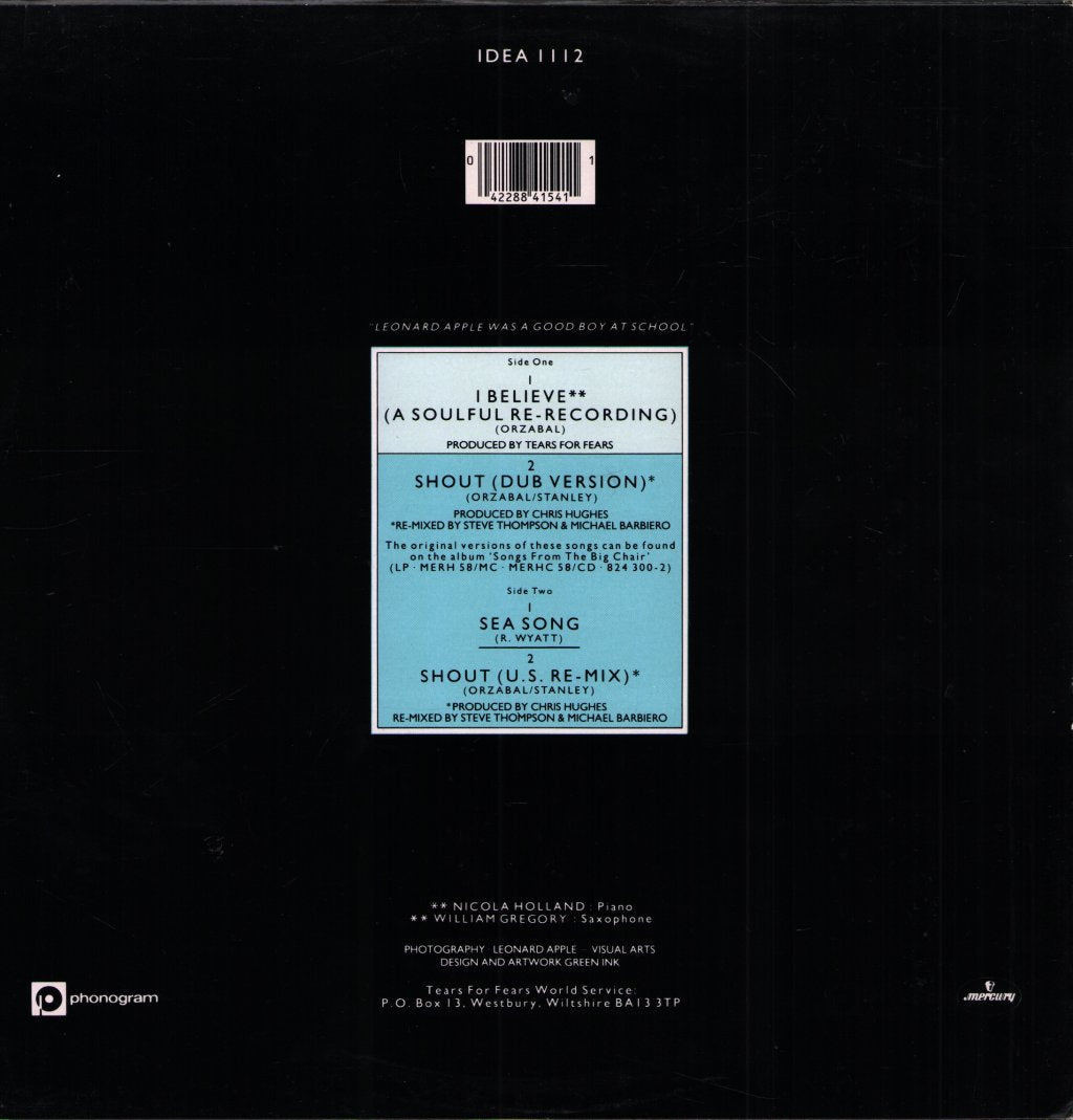 Tears For Fears - I Believe (A Soulful Re-Recording) - 12 Inch