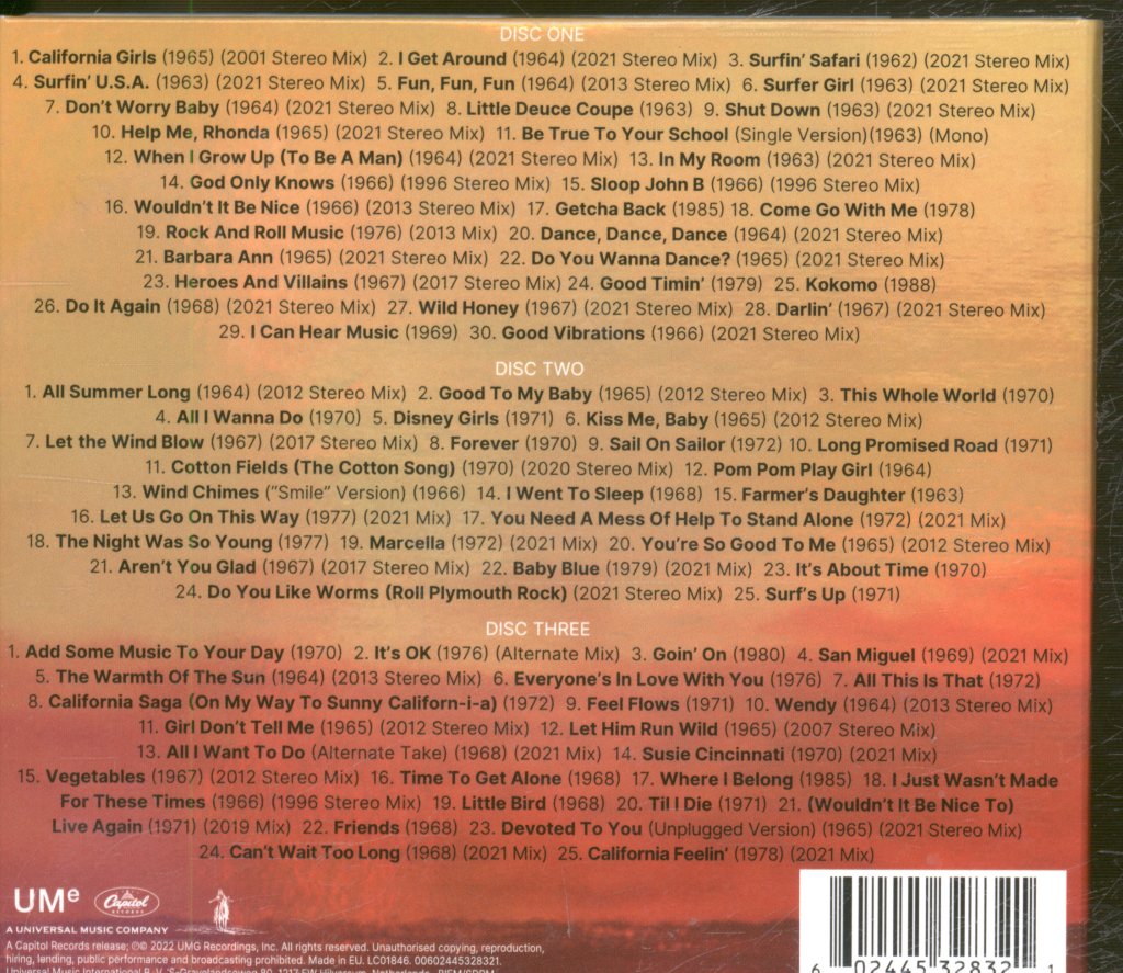 Beach Boys - Very Best Of The Beach Boys (Sounds Of Summer) - Triple Cd