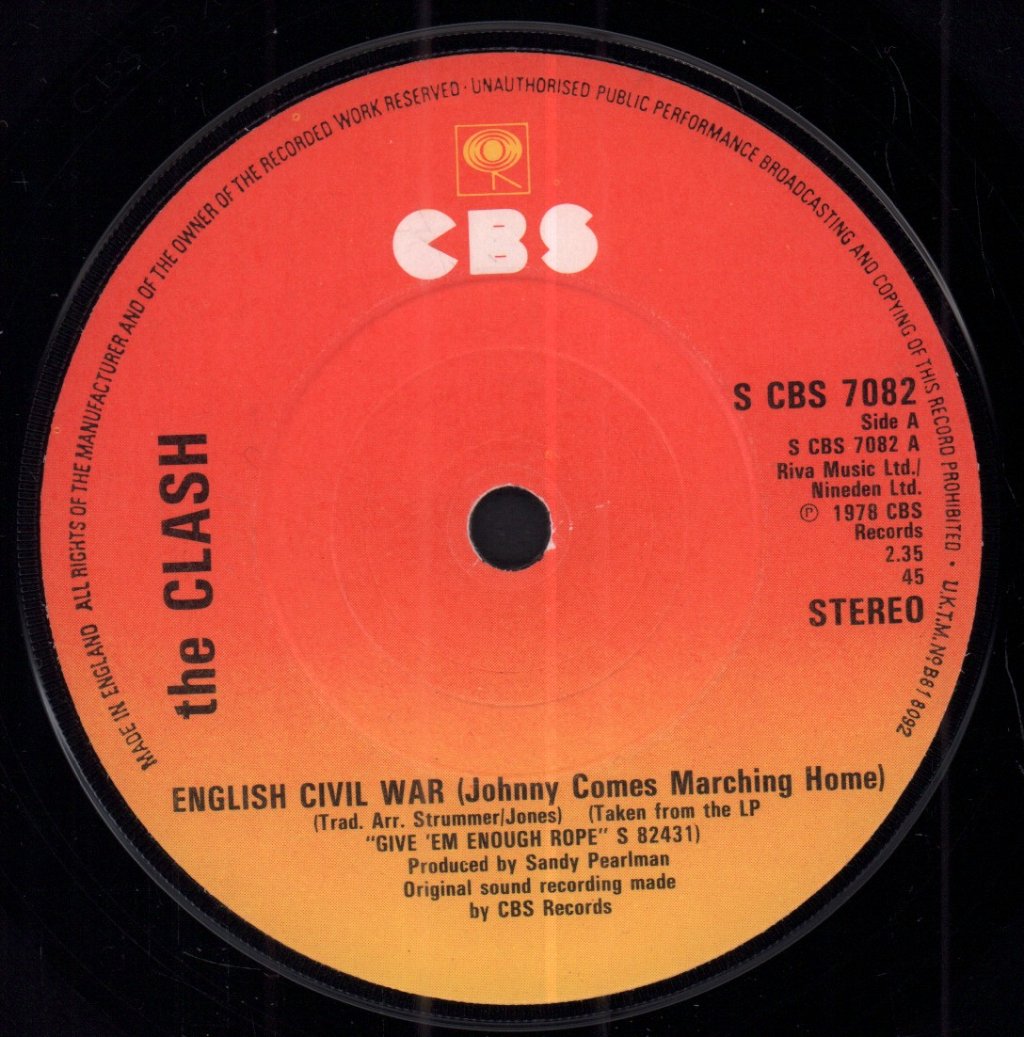 Clash - English Civil War - 7 Inch