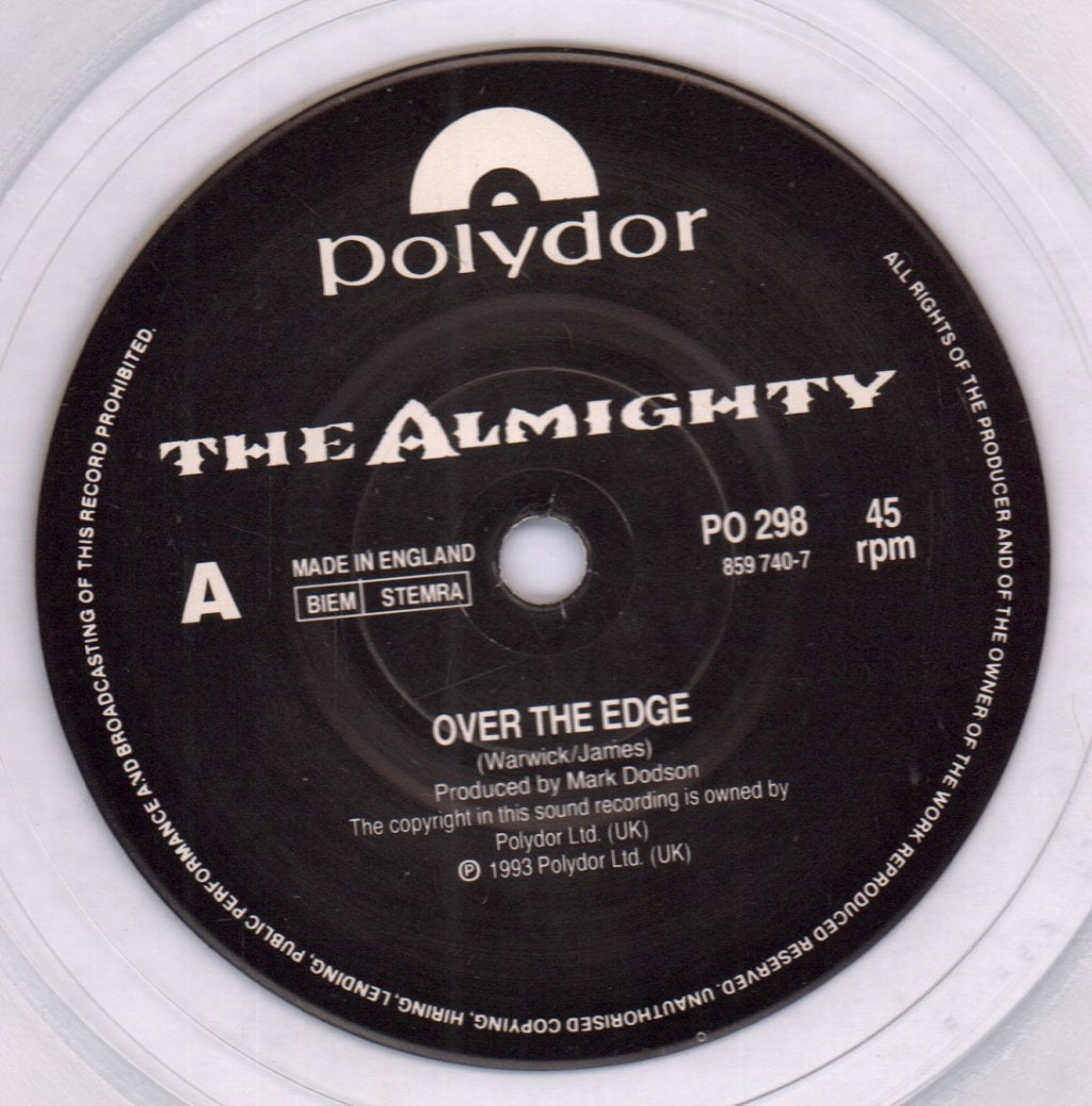 Almighty - Over The Edge - 7 Inch