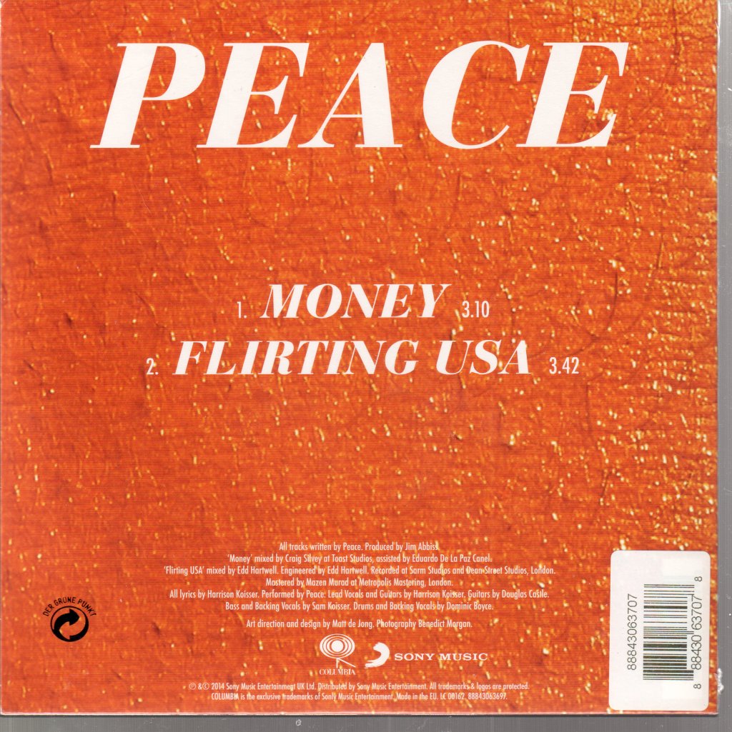 Peace (Indie Group) - Money - 7 Inch