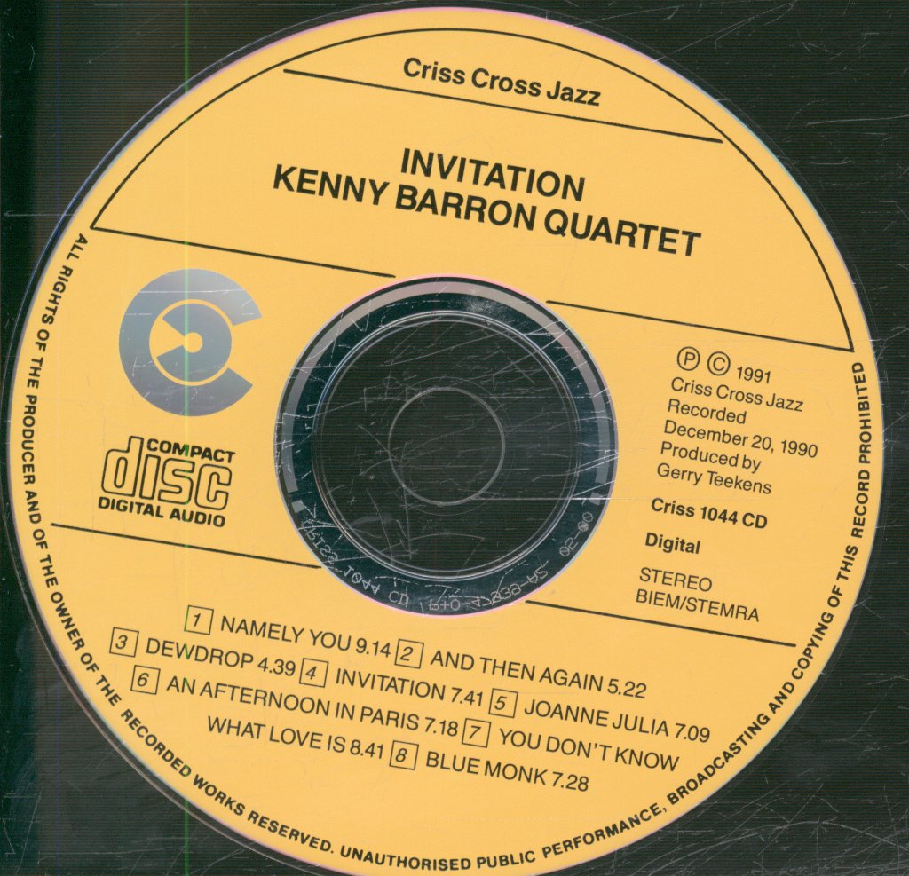 Kenny Barron Quartet - Invitation - Cd