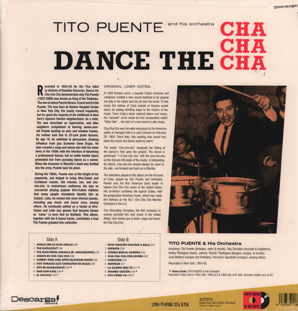 Tito Puente & His Orchestra - Dance the Cha Cha Cha - Lp