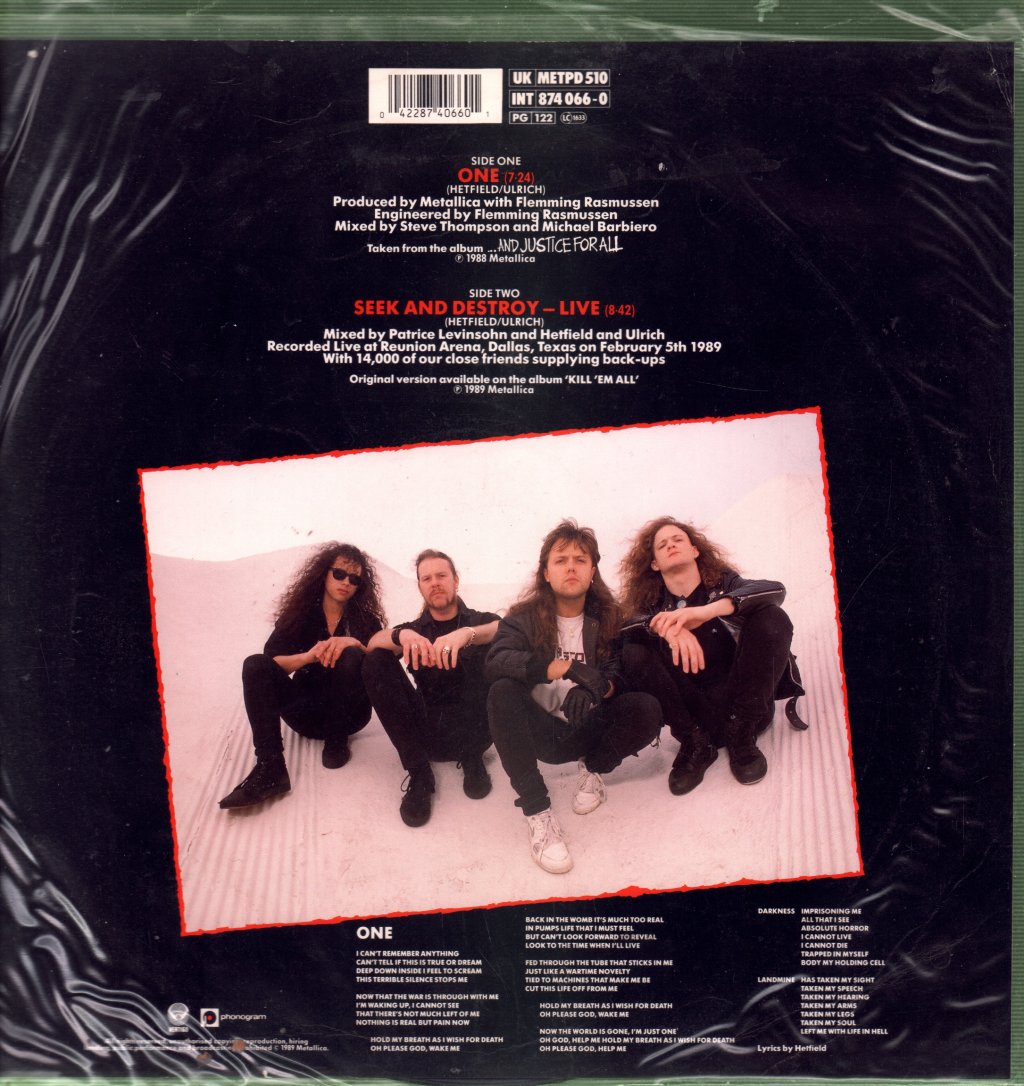 Metallica - One - 10 Inch
