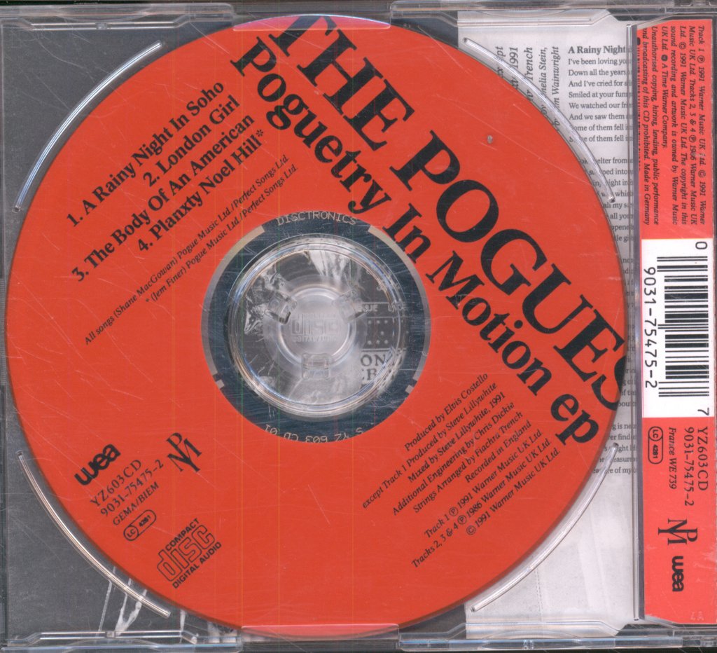 Pogues - Poguetry In Motion EP - Cd