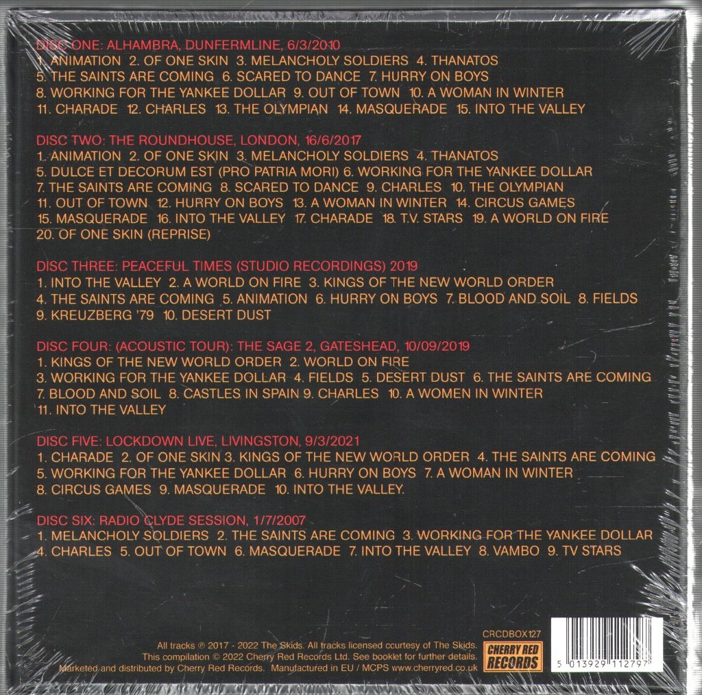 Skids - Saints Are Coming (Live And Acoustic 2007 - 2021) - Cd Set