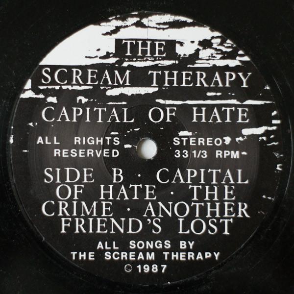 Scream Therapy - Capital Of Hate - Lp