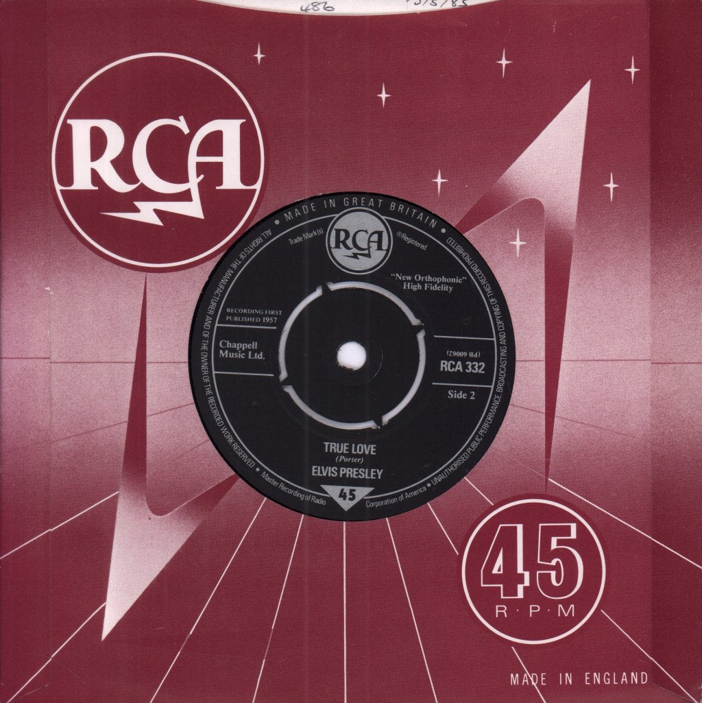 Elvis Presley - Baby I Don't Care - 7 Inch