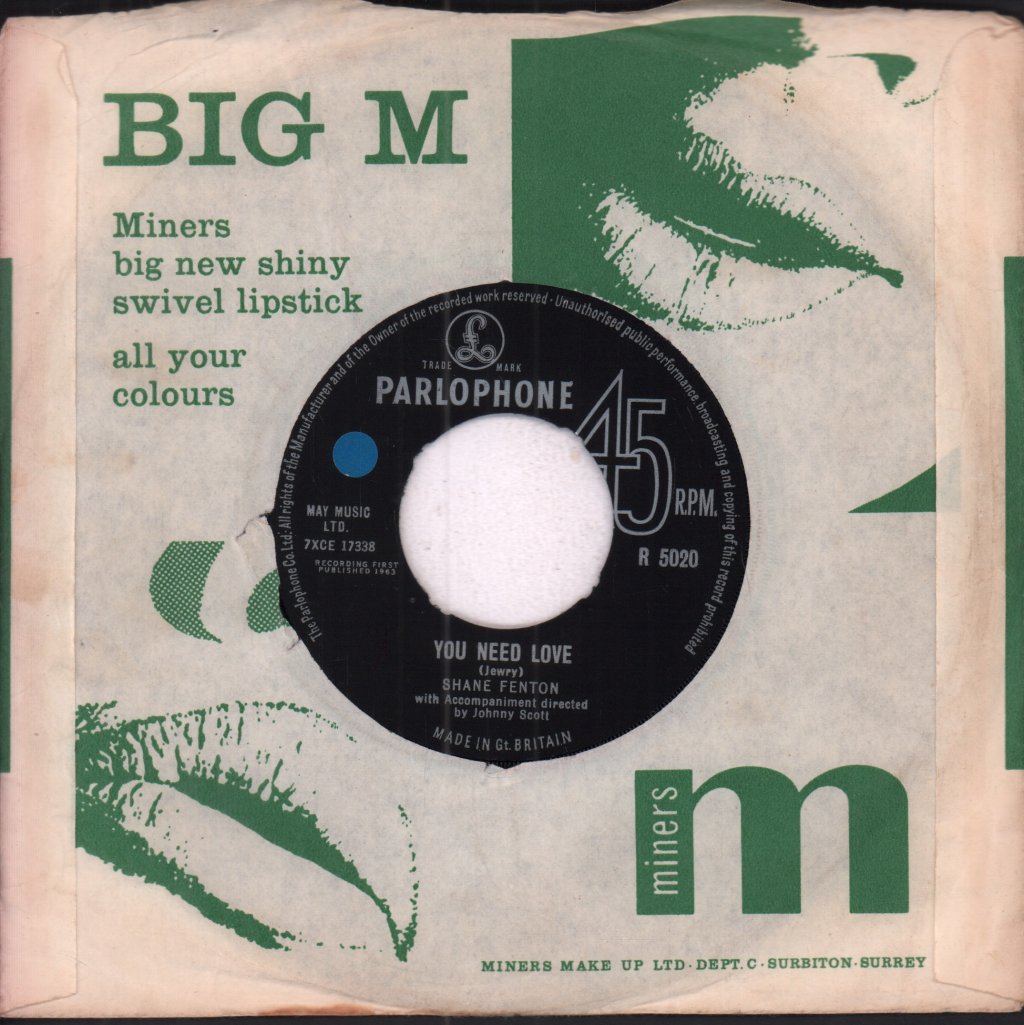 Shane Fenton (alvin stardust) - A Fool's Paradise - 7 Inch