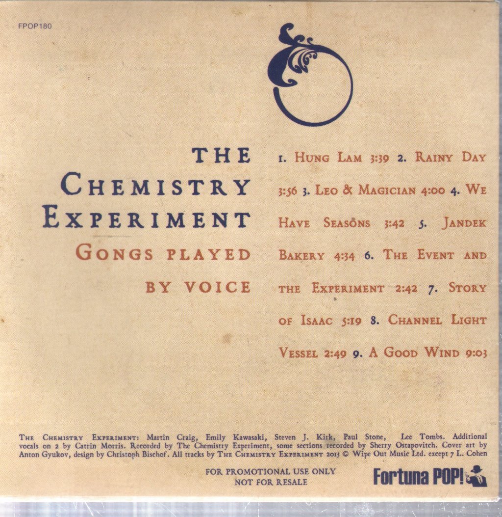 Chemistry Experiment - Gongs Played By Voice - Cd