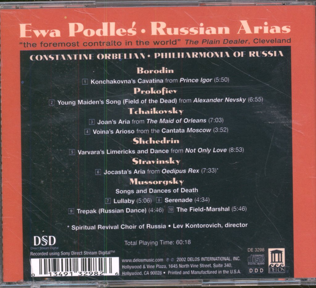 Ewa Podleś, Constantine Orbelian, Philharmonia Of Russia - Russian Arias - Cd