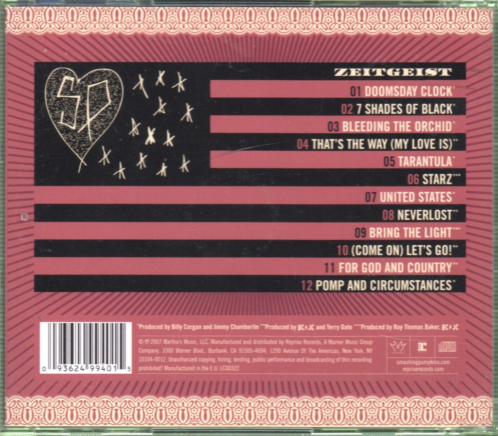 Smashing Pumpkins - Zeitgeist - Cd