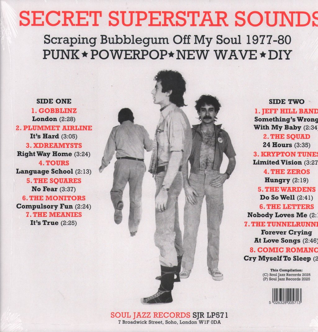 Various Artists - Secret Superstar Sounds - Scraping Bubblegum Off My Soul 1977-80: Punk, Powerpop, New Wave & DIY - Lp