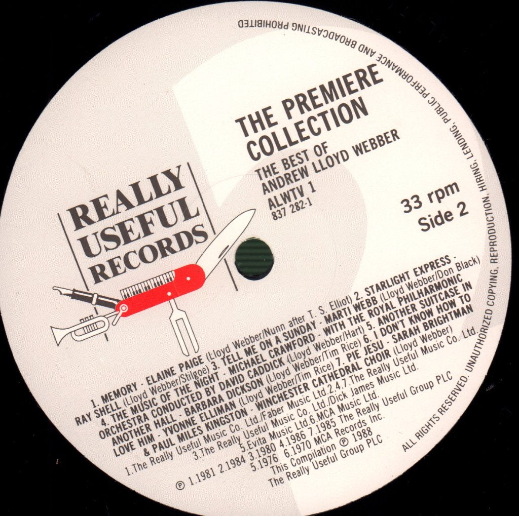 Andrew Lloyd Webber - Premiere Collection - Lp