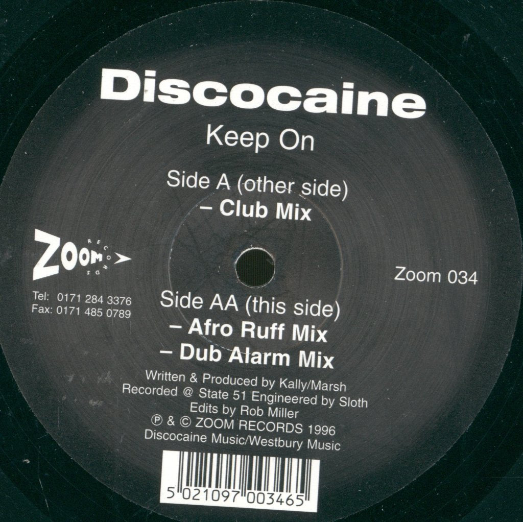 Discocaine - Keep On - 12 Inch