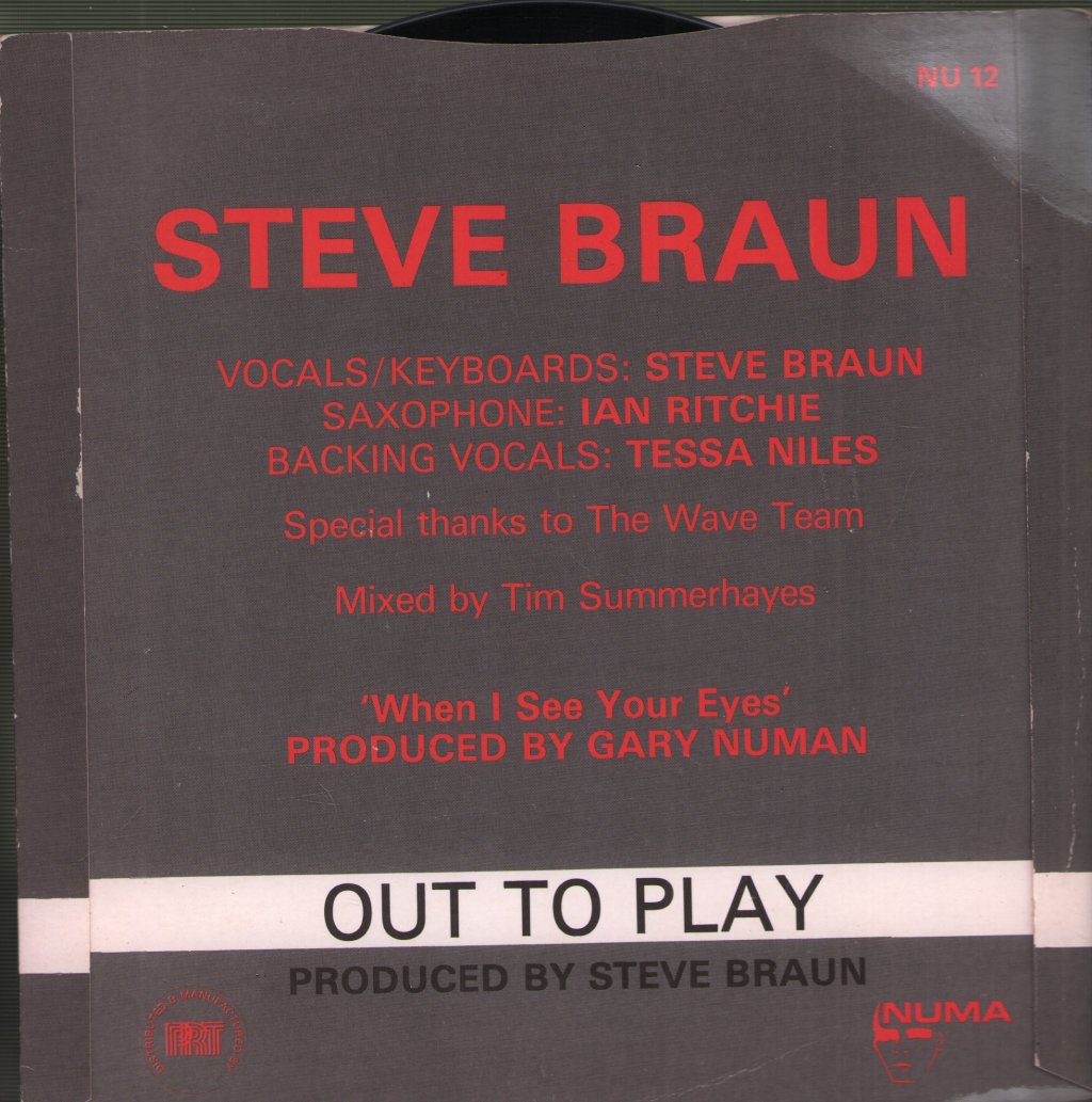 Steve Braun - When I See Your Eyes - 7 Inch