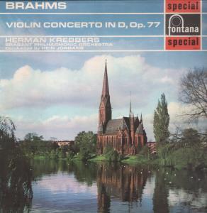 Herman Krebbers / Hein Jordans / Brabant Philharmonic - Brahms - Violin Concerto In D,Op.77 - Lp