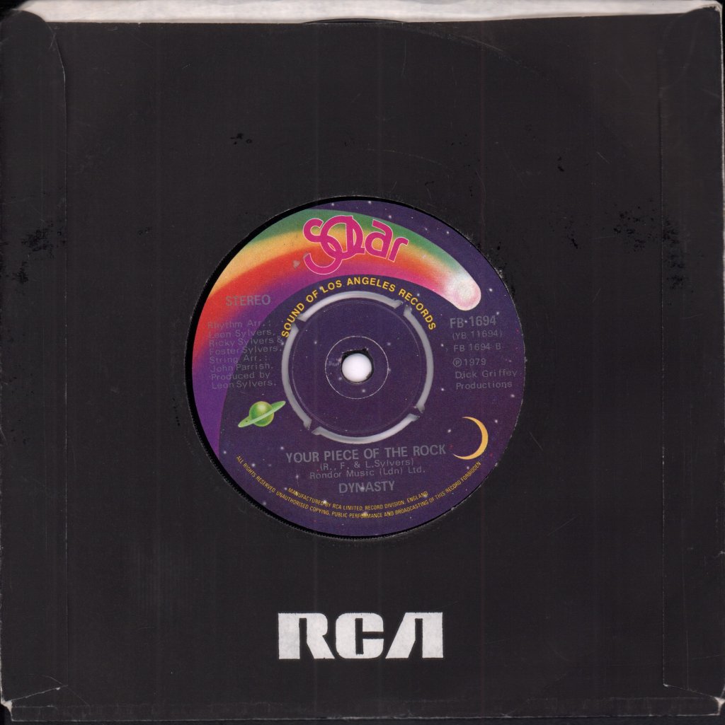 Dynasty - I Don't Want To Be A Freak - 7 Inch