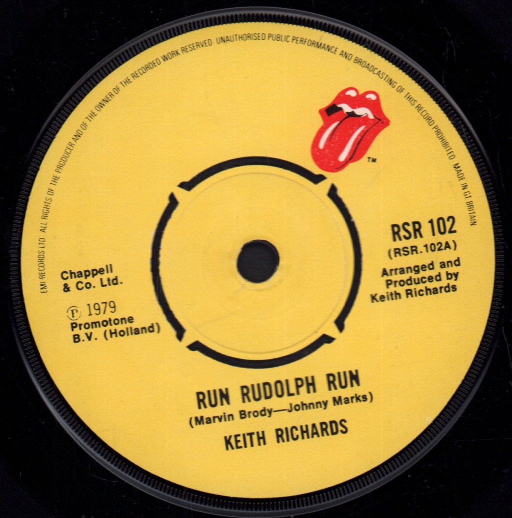 Keith Richards - Run Rudolph Run - 7 Inch