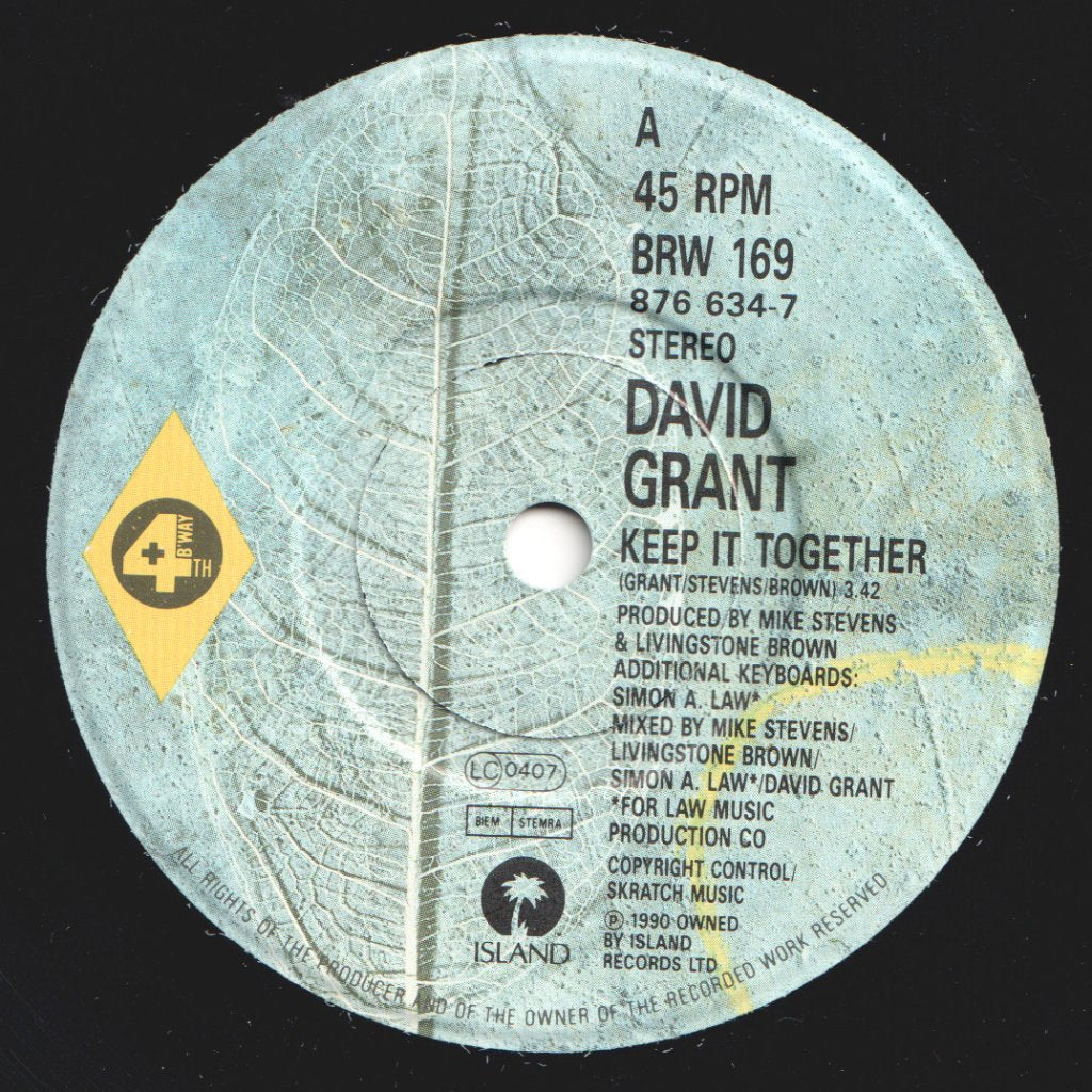 David Grant - Keep It Together - 7 Inch