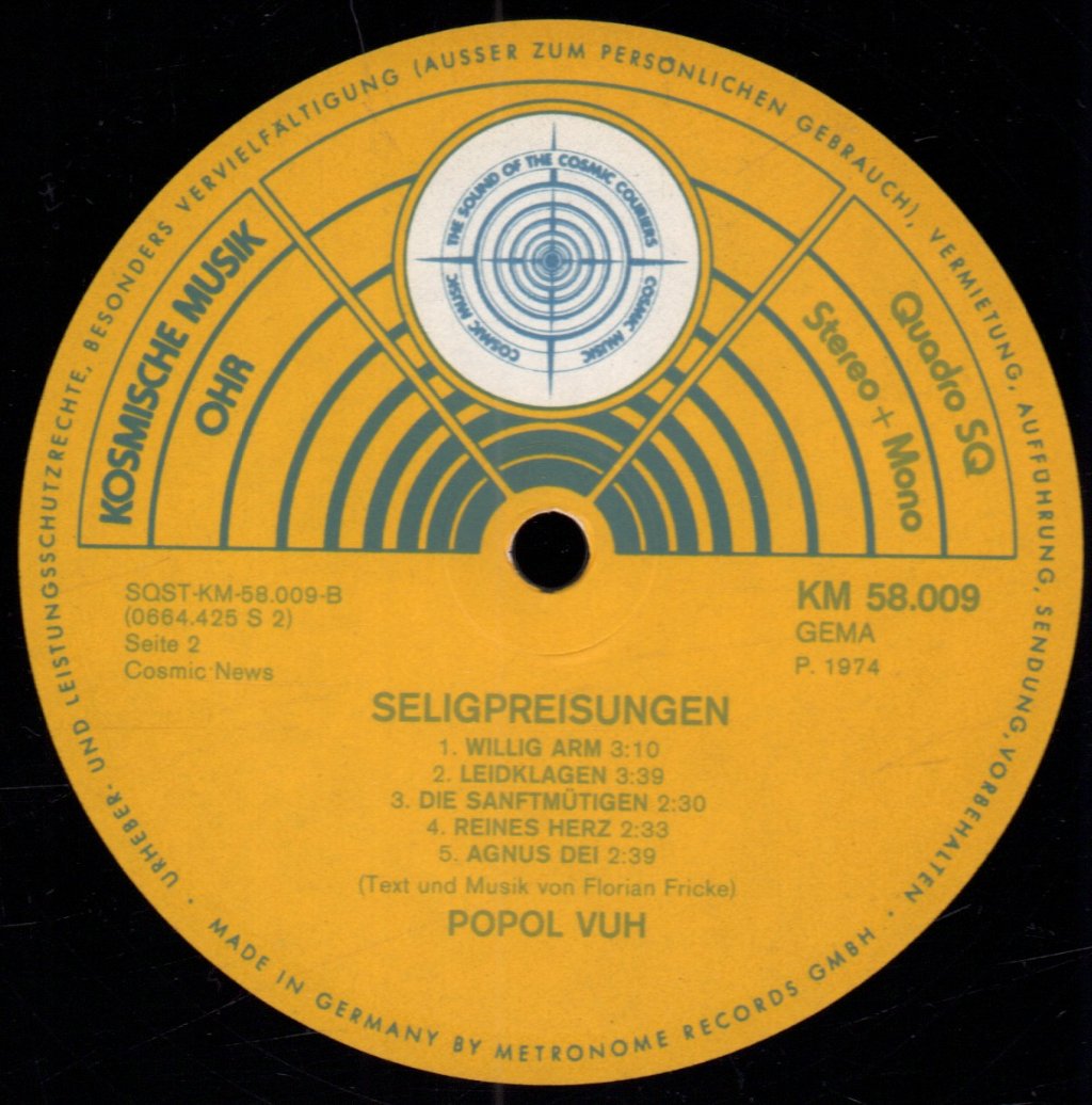 Popol Vuh - Seligpreisung - Lp
