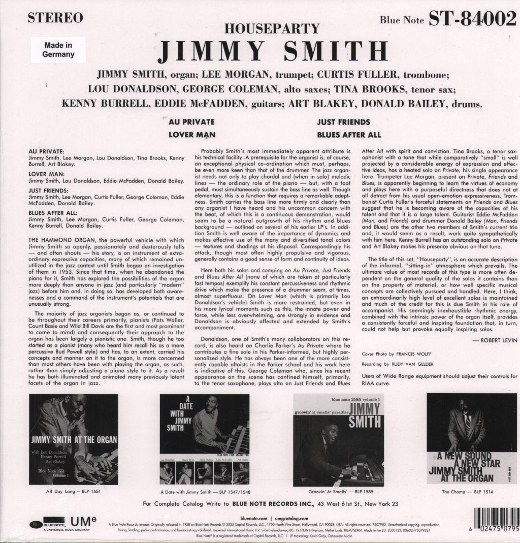 Jimmy Smith - House Party - Lp